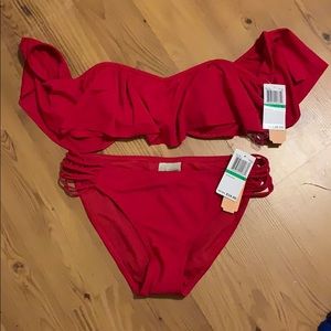 Never worn red Gianni Bini bathing suit
